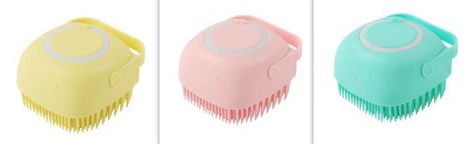 Silicone Dog Bath Brush – Massage & Grooming Tool
