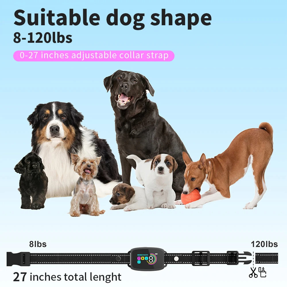 Smart Anti-Barking Dog Collar- Rechargeable and Waterproof
