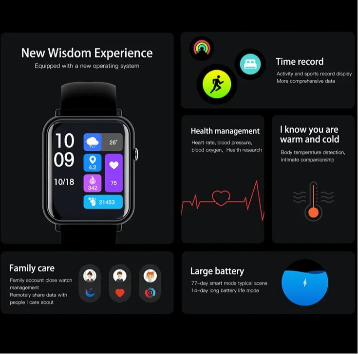Q19 Pro Fitness Trainer smartwatch waterproof