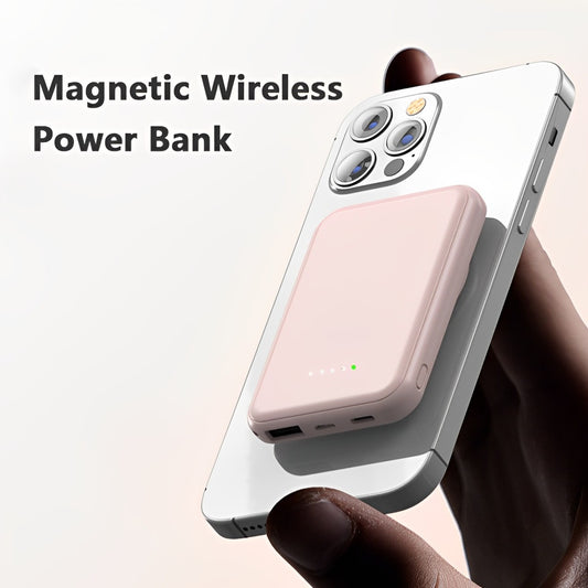 Compact Magnetic Fast Wireless Charging Power Bank