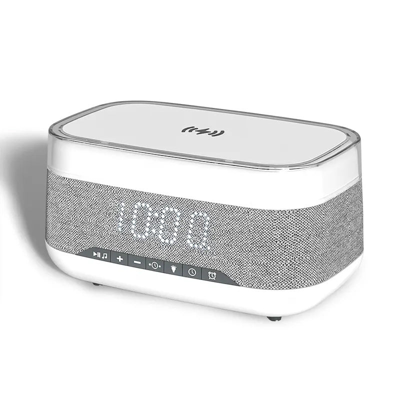 Multifunction Smart Clock: Speaker, Wireless Charger, Night Light