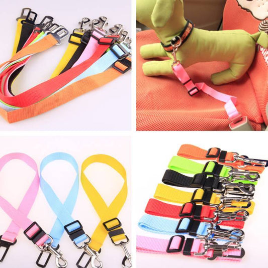 Fixed Strap Polyester Dog Car Seat Leash