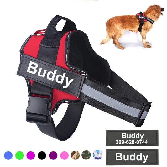 Custom No-Pull Dog Harness – Reflective & Adjustable