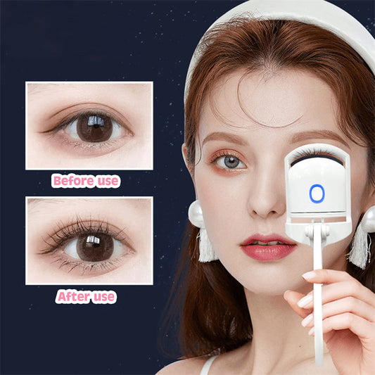 Mini Portable Heated Eyelash Curler with Electric Temperature Control