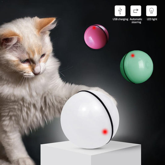 Interactive LED Laser Rolling Cat Toy